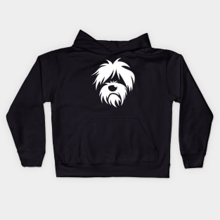 Shaggy Dog Silhouette Kids Hoodie